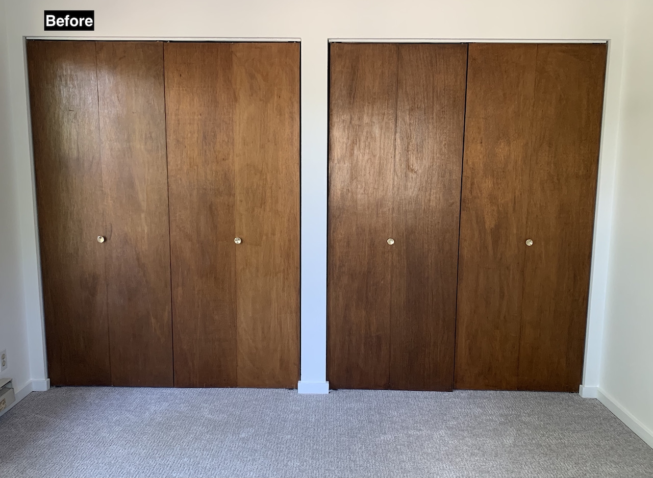 closets before painitng
