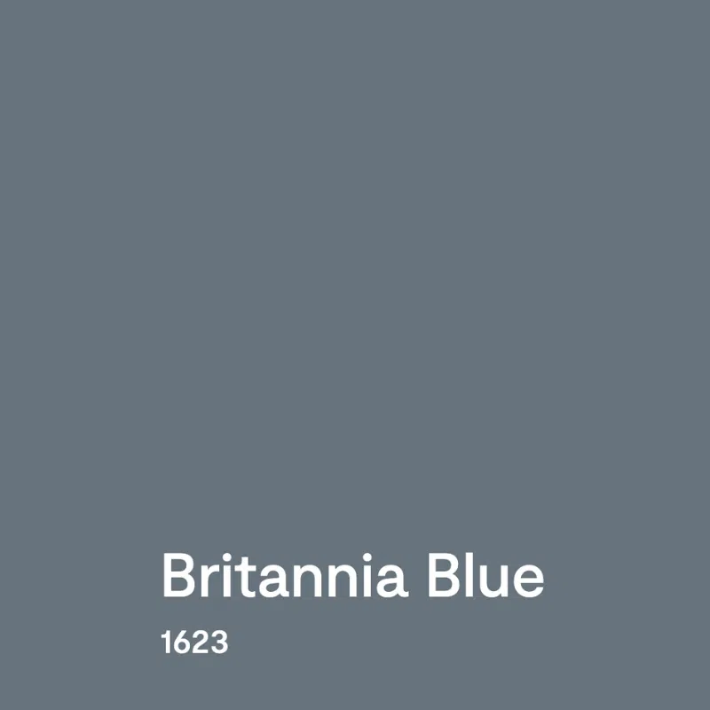 A color swatch of Benjamin Moore Britannia Blue