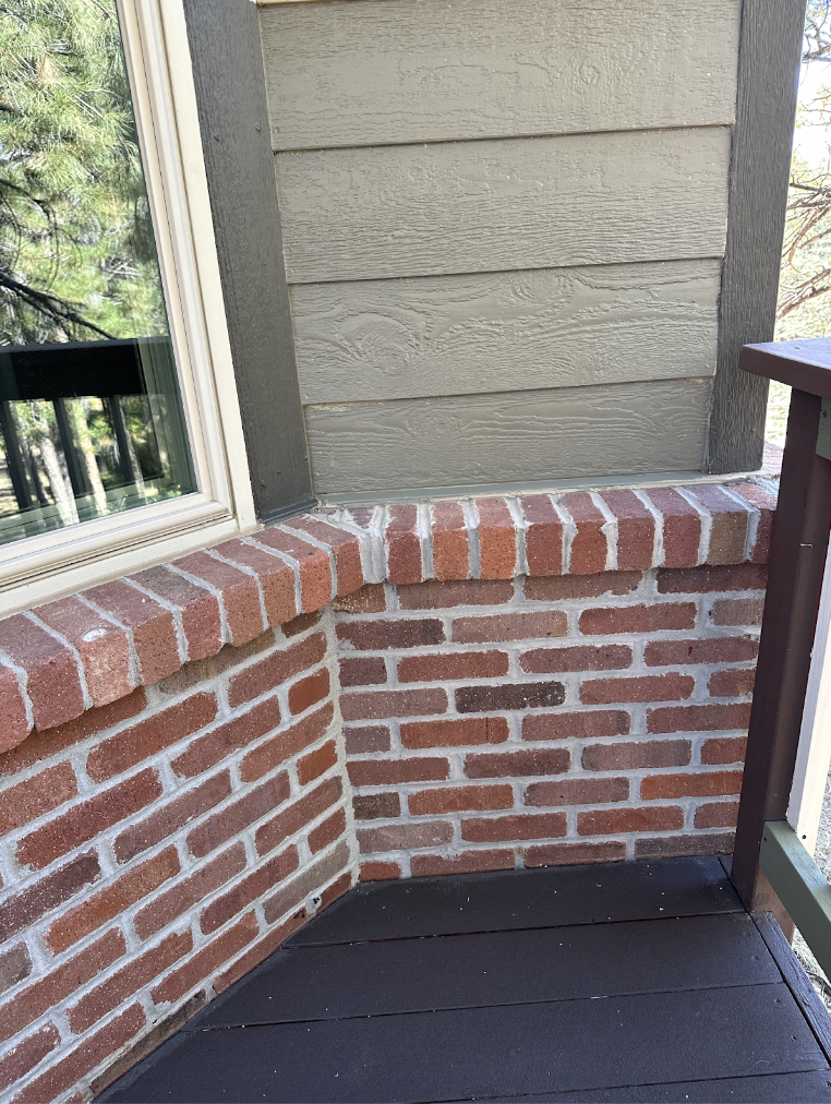 An example of where to test paint colors for exterior projects.