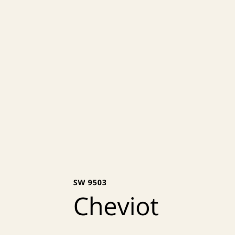 A paint color swatch of Sherwin-Williams Emerald Designer Editional paint color, SW Cheviot