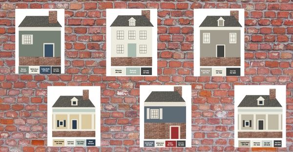 Paint colors for red brick houses