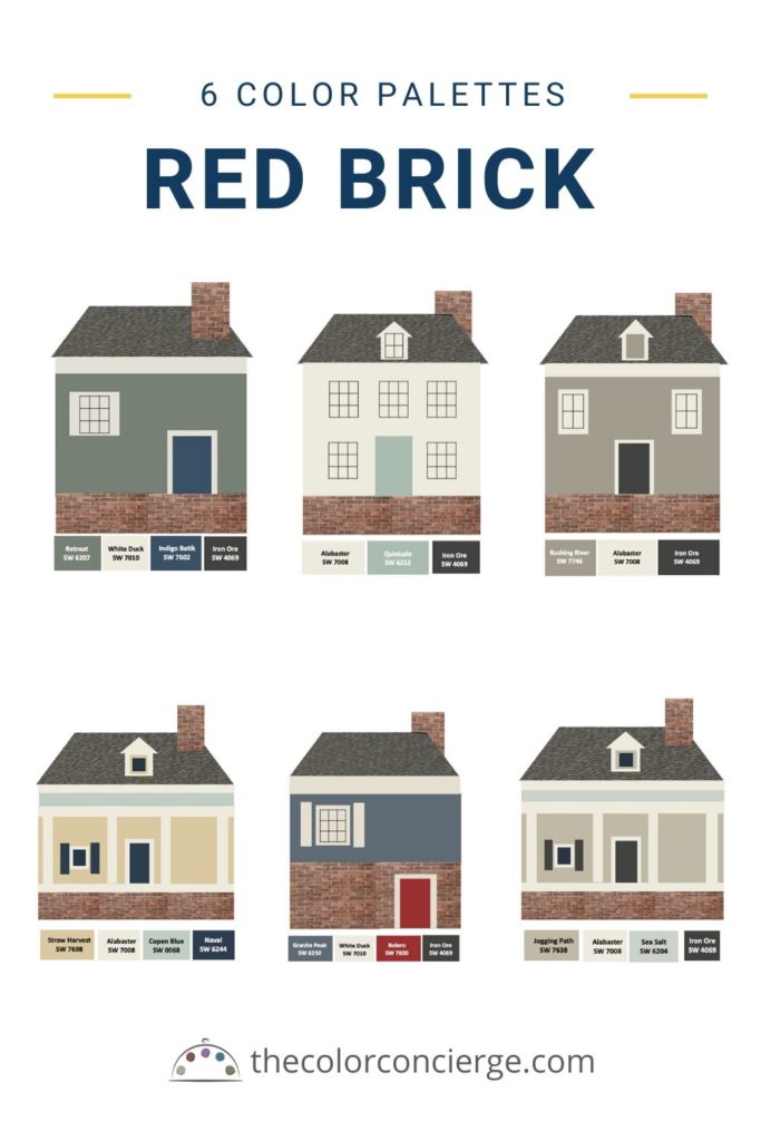 The Best Paint Color Palettes For Red Brick Houses - How Do You Choose Exterior Paint Color With Brick