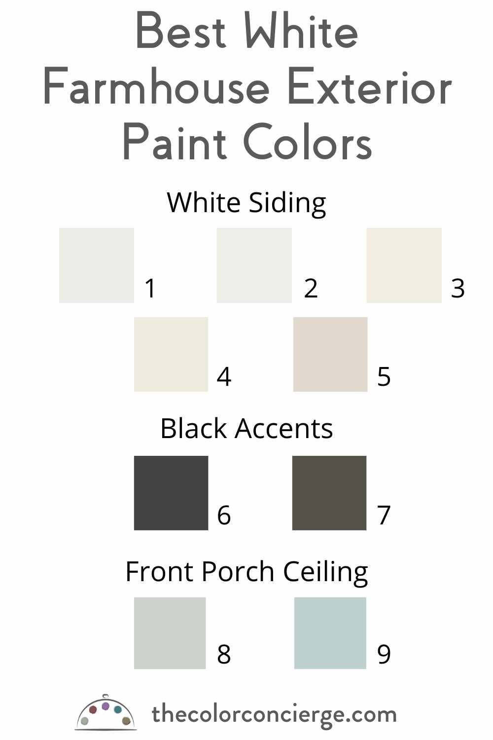 best white farmhouse exterior paint colors