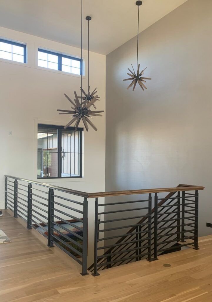 Stairway with Simply White walls and ceilings