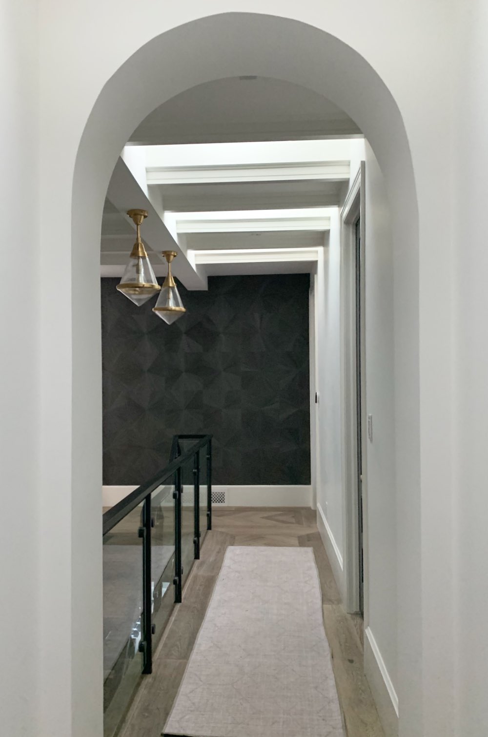 Hallway with Cloud White paint