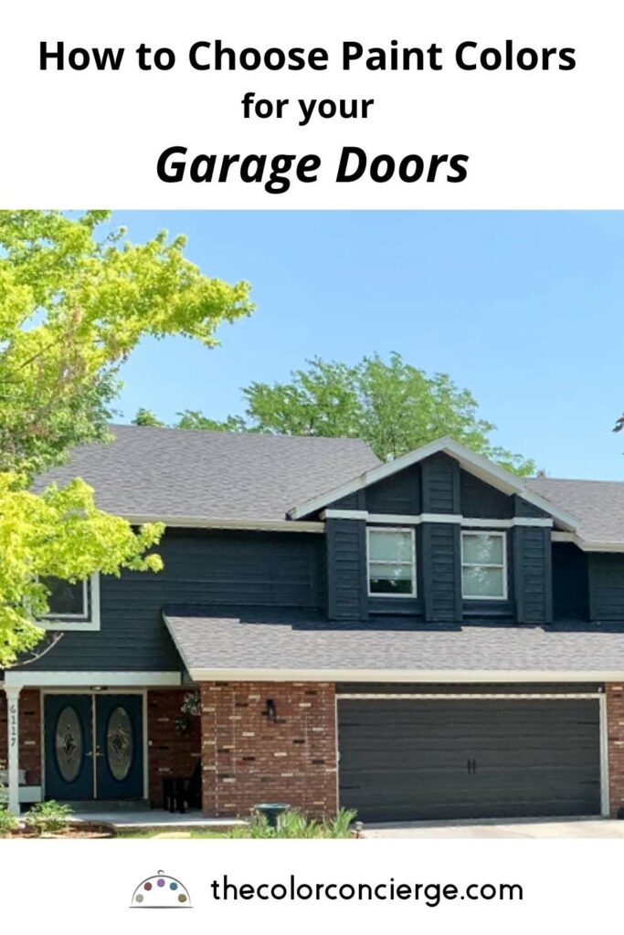 Garage Door Paint Colors, Houses With Black Garage Doors