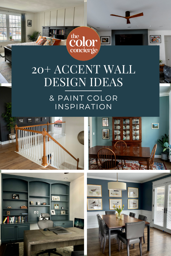 Rooms with accent wall ideas, selected by our paint color consultants