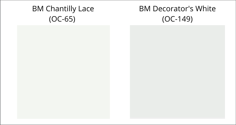 Decorator's White vs. Chantilly Lace