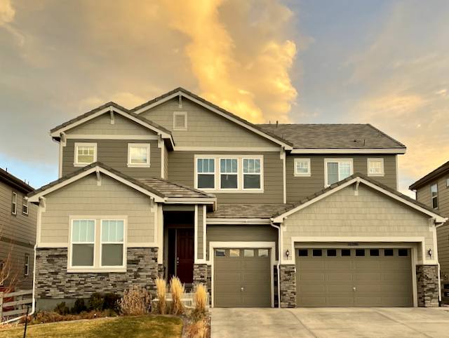 House with Agreeable Gray trim