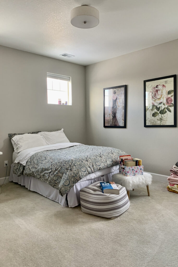 Bedroom with SW Agreeable gRay