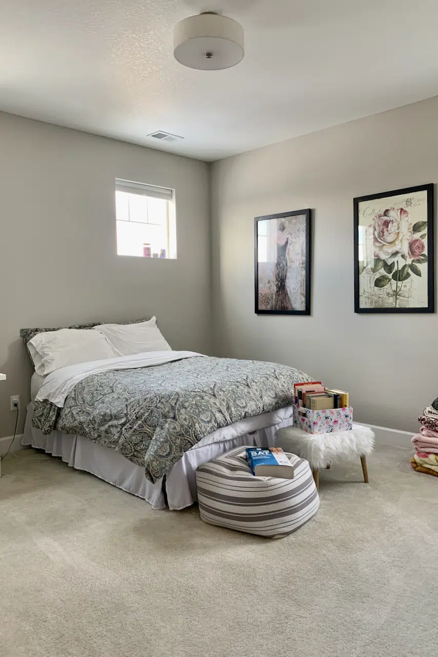 Bedroom with SW Agreeable gRay