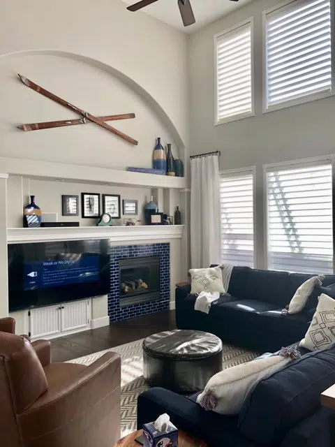 Living room with Sherwin-Williams Agreeable Gray walls