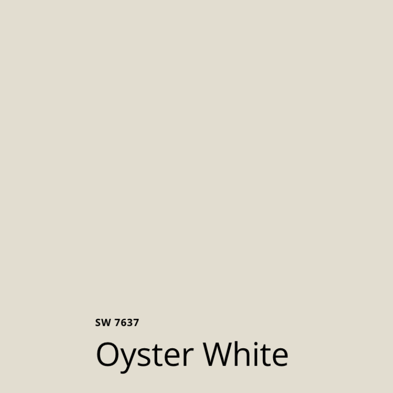 A swatch of SW Oyster White