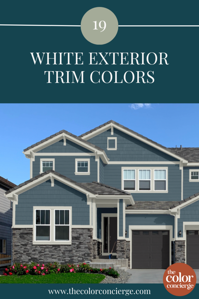 A home with white exterior trim