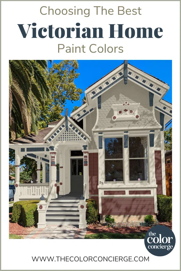 A palette of the best exterior paint colors for victorian homes