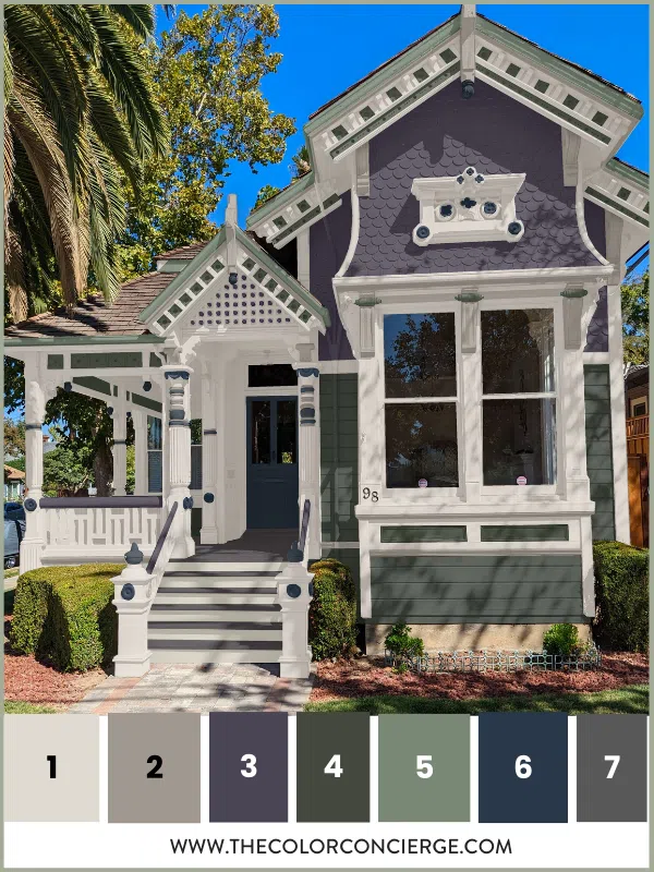 A palette of the best exterior paint colors for victorian homes