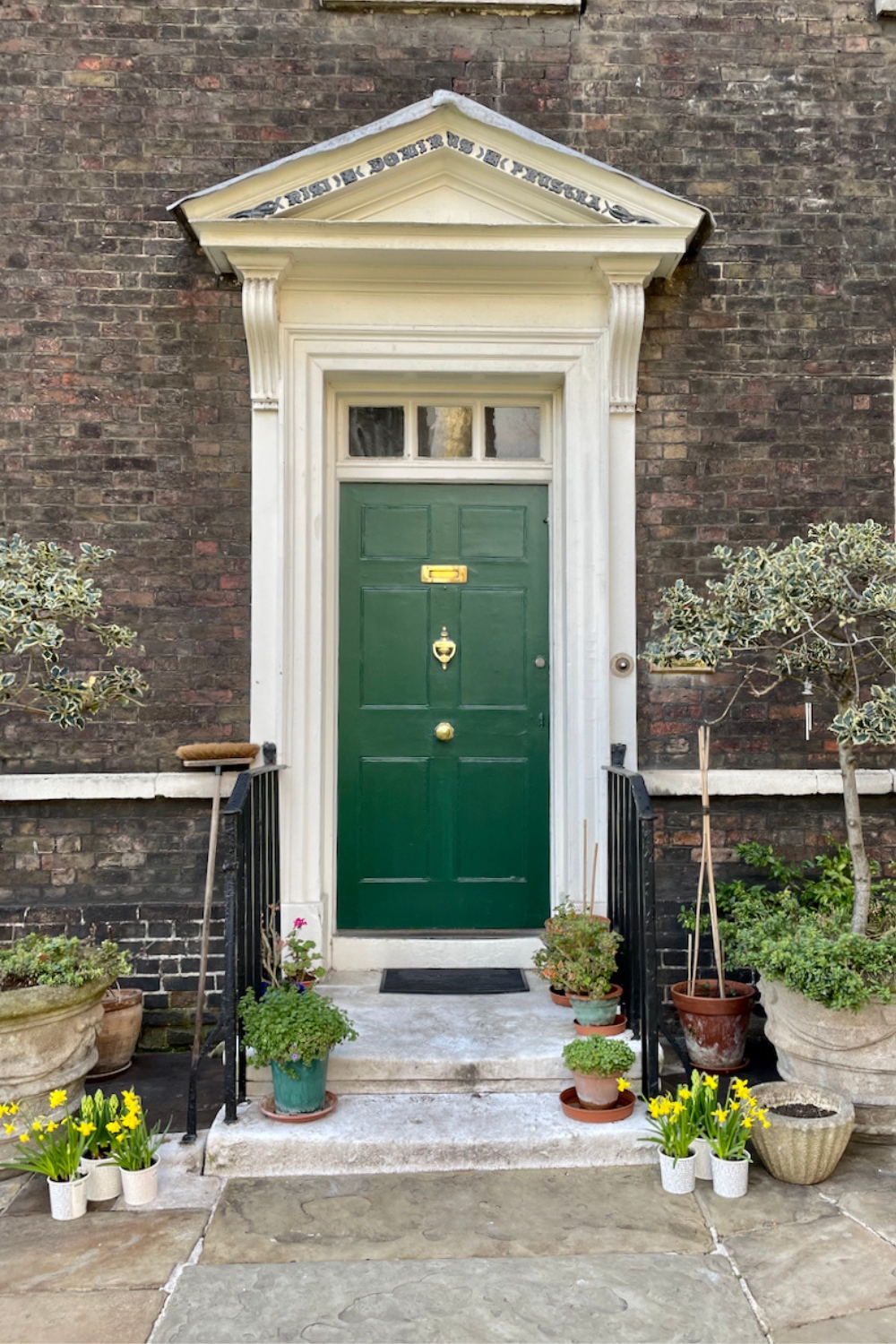 Classic Green Paris Door Photography Print Wall Art Design Idea