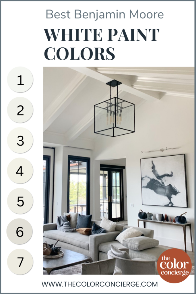Explore expert picks for the 7 best Benjamin Moore white paint colors to use in your home.