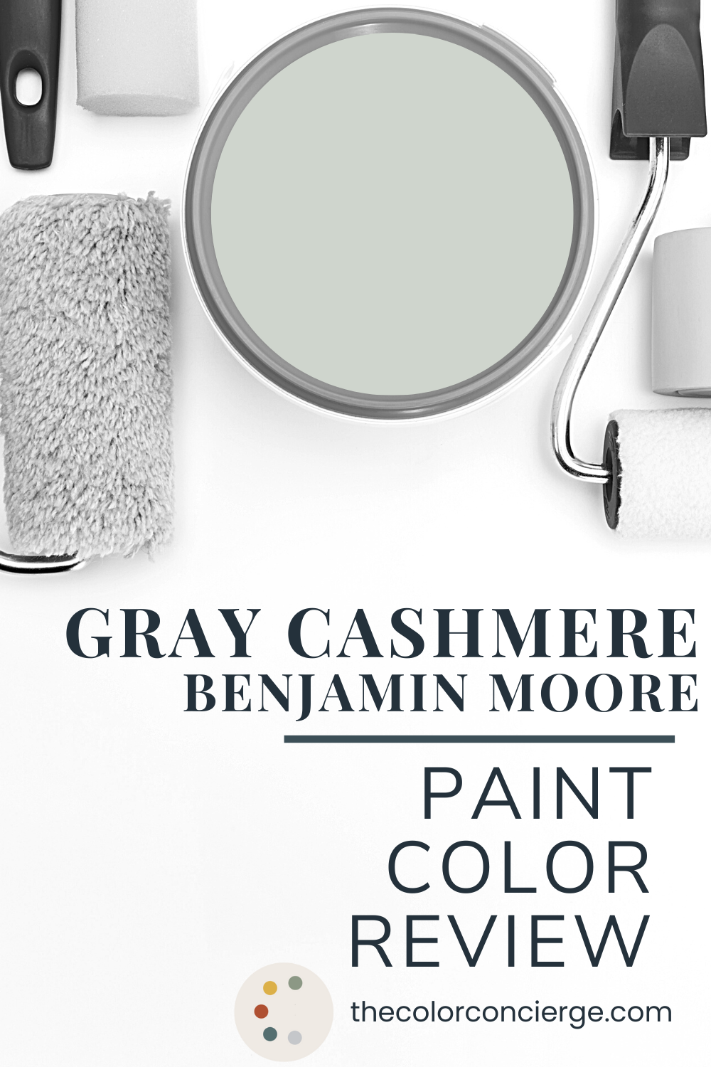 Benjamin Moore Gray Cashmere HC 172 Review Color Concierge   Gray Cashmere Review Pins 