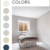 A series of color swatches of the best basement paint colors.