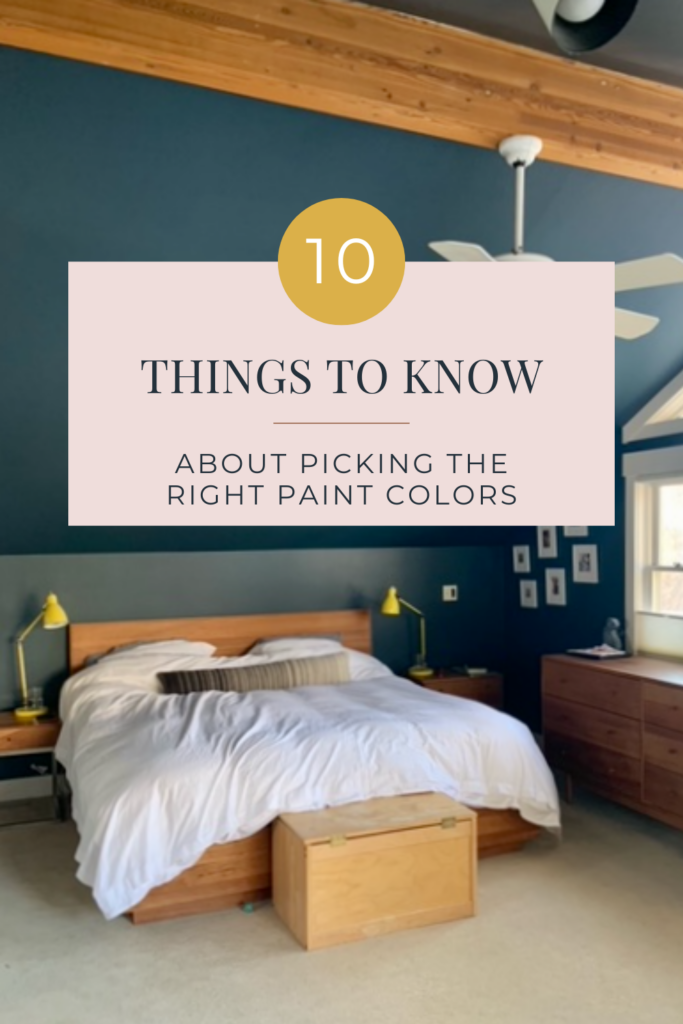 A graphic about picking paint colors like a pro