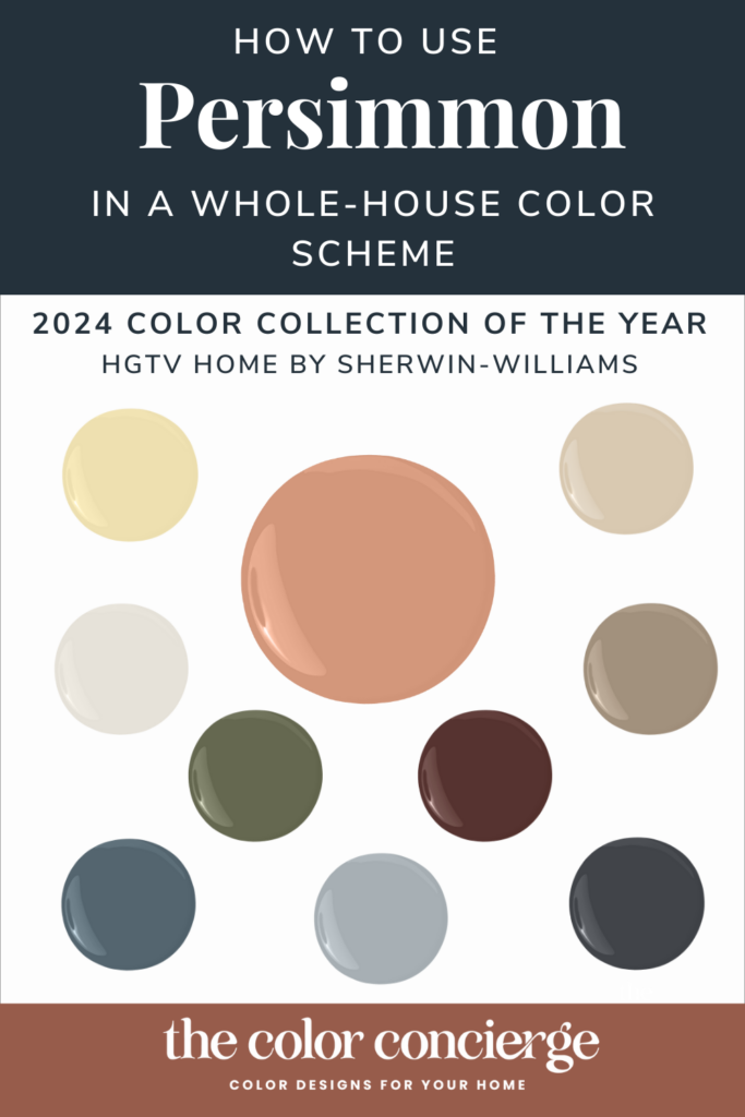 2024 Color Collection of the year with SW Persimmon