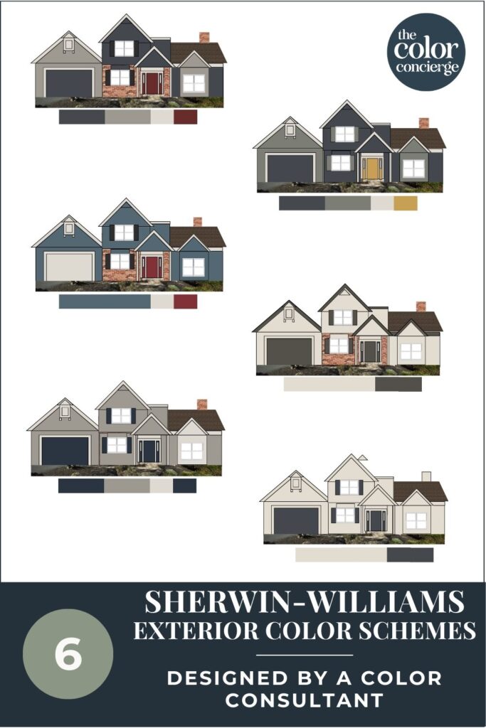 Sherwin Williams Rare Gray  Brick exterior house, Outside house colors,  Gray house exterior