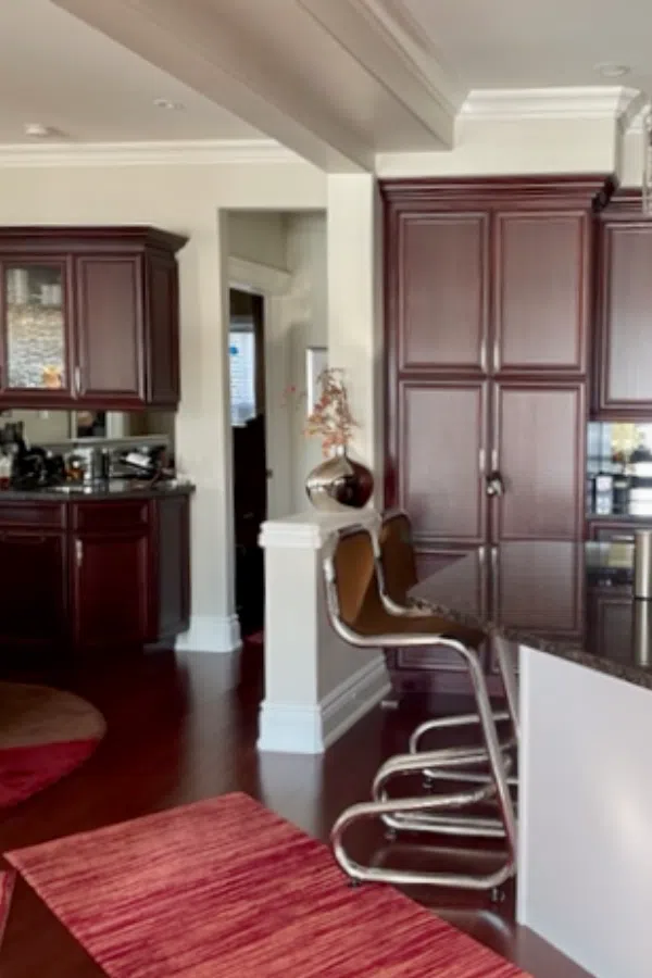 Open Layout area painted with Natural cream walls