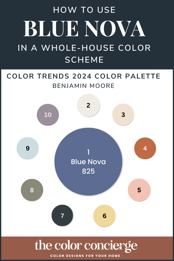 Benjamin Moore Color of the Year 2024 Blue Nova (825) Color Concierge