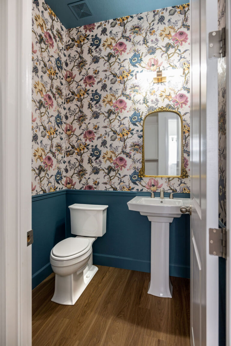 Benjamin Moore Bella Blue Powder Room | Color Concierge