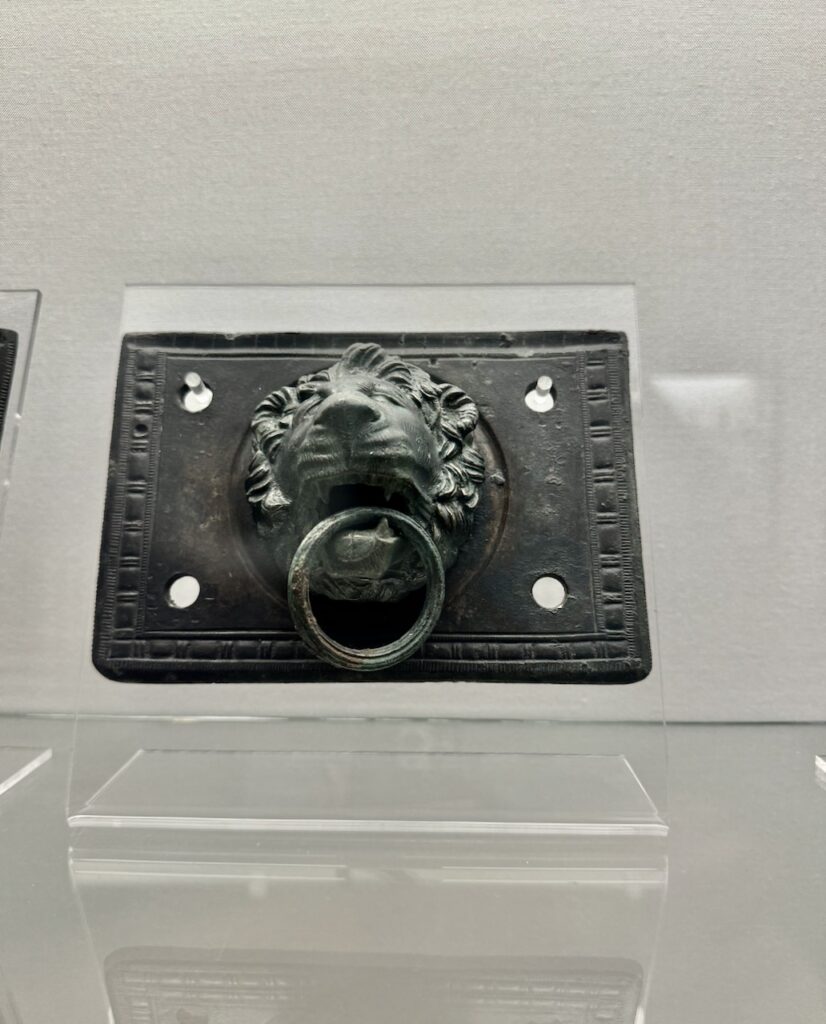 Bronze knocker in the Naples Archaeological museum