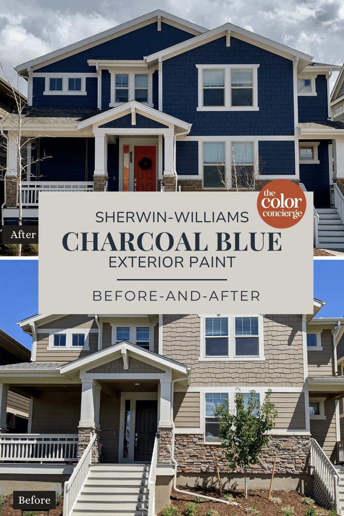 SherwinWilliams Charcoal Blue Exterior Review Color Concierge