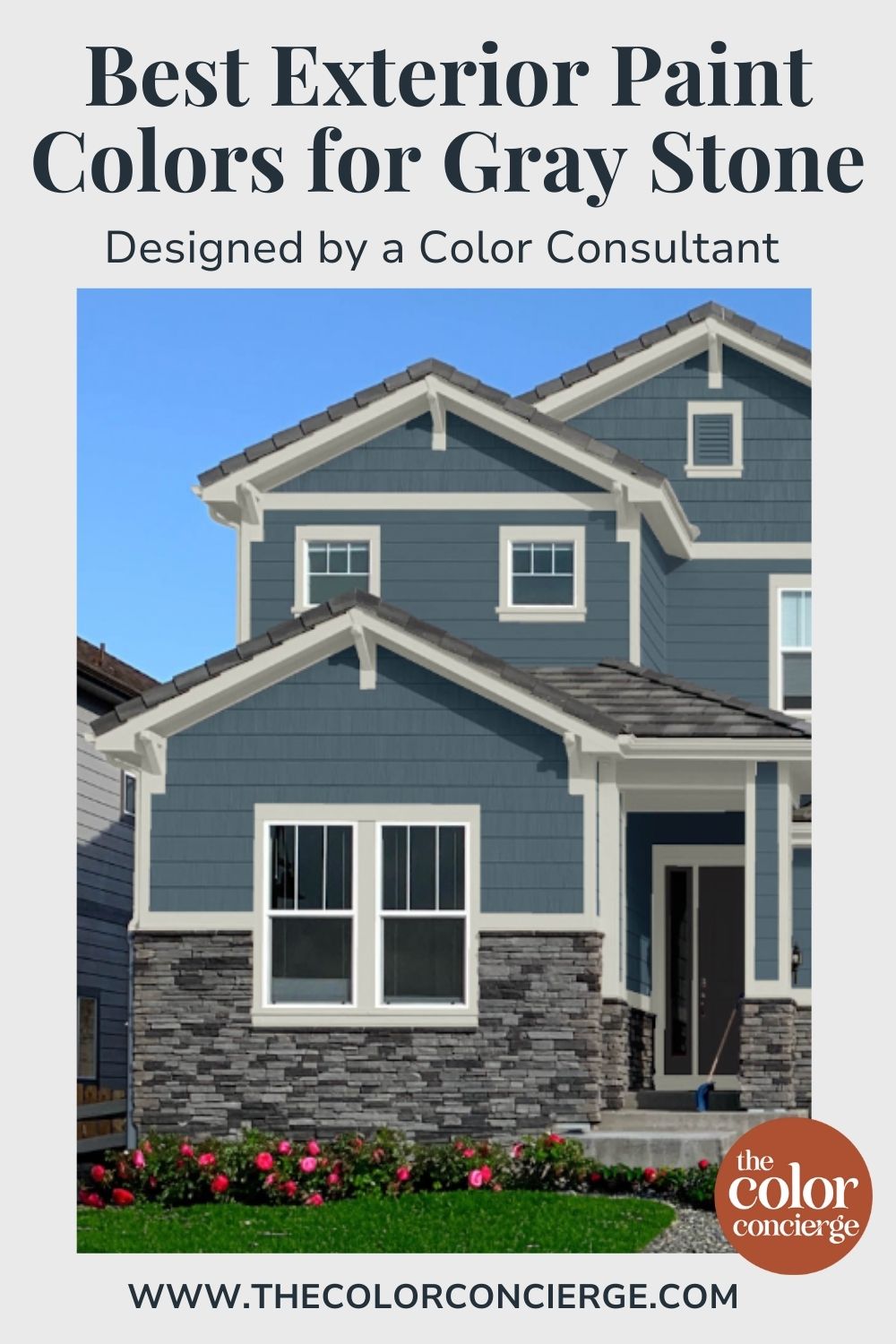 Best Exterior Paint Colors for Gray Stone | Color Concierge