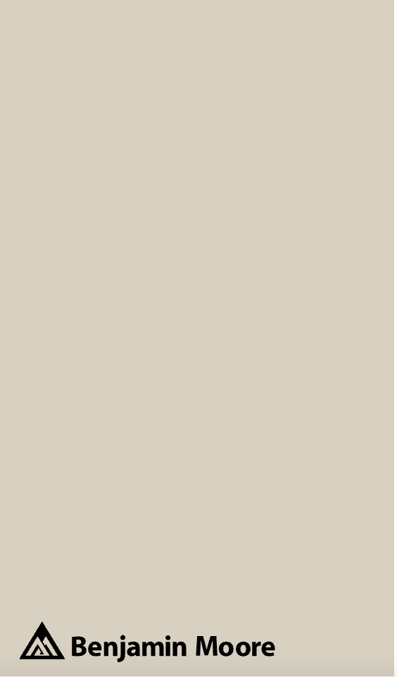 A color swatch of Benjamin Moore Edgecomb Gray from Samplize.