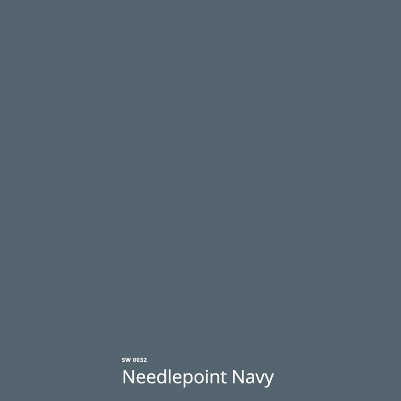 A color swatch of SW Needlepoint Navy