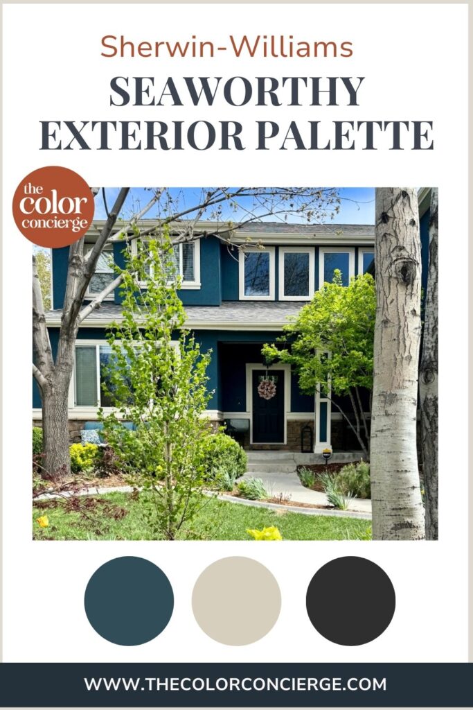 Sherwin-Williams Seaworthy Exterior Color Palette