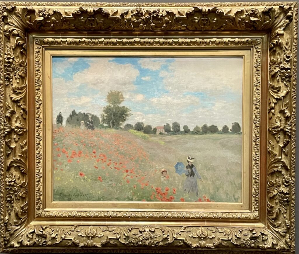 Coquelicots by Claude Monet features a color palette much like Apricot.