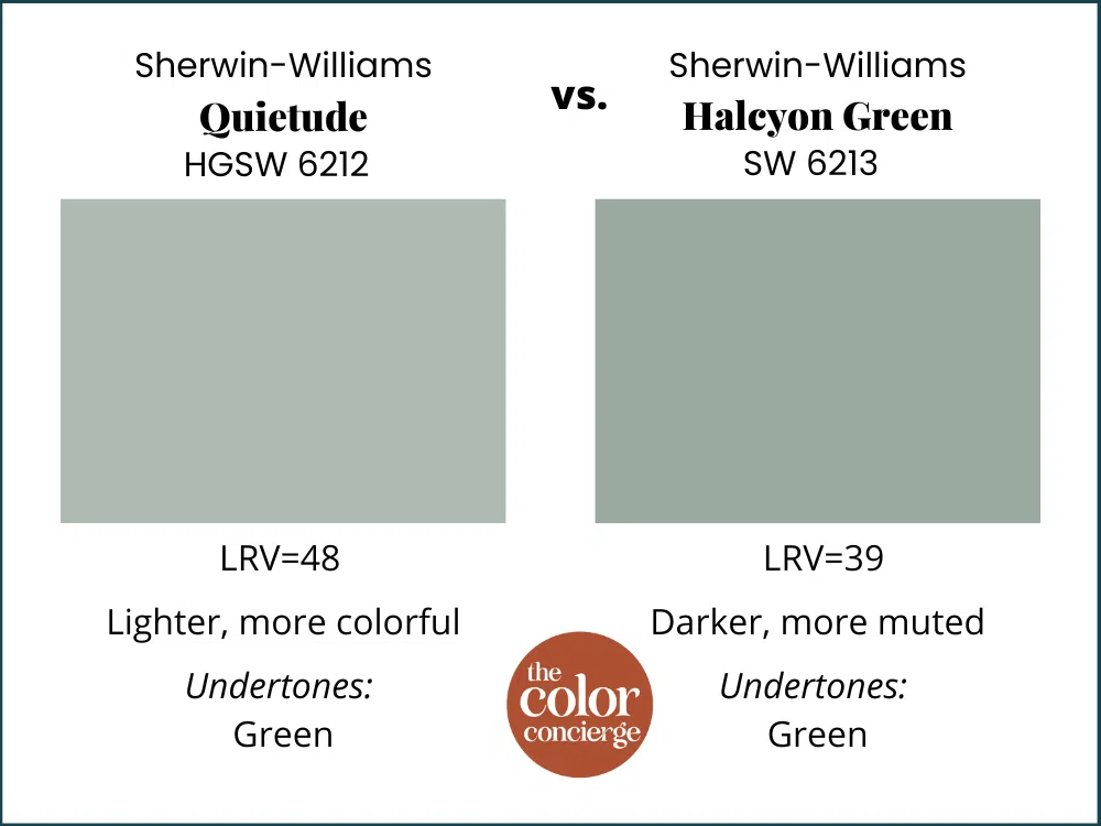 SW Quietude vs SW Halcyon Green