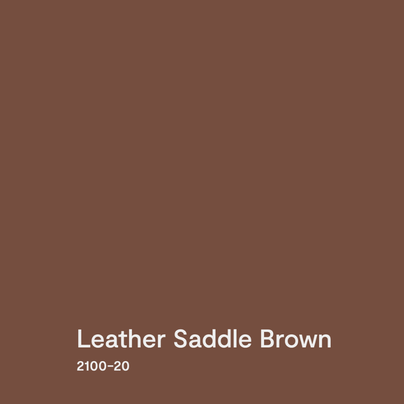 A swatch of BM leather Saddle brown