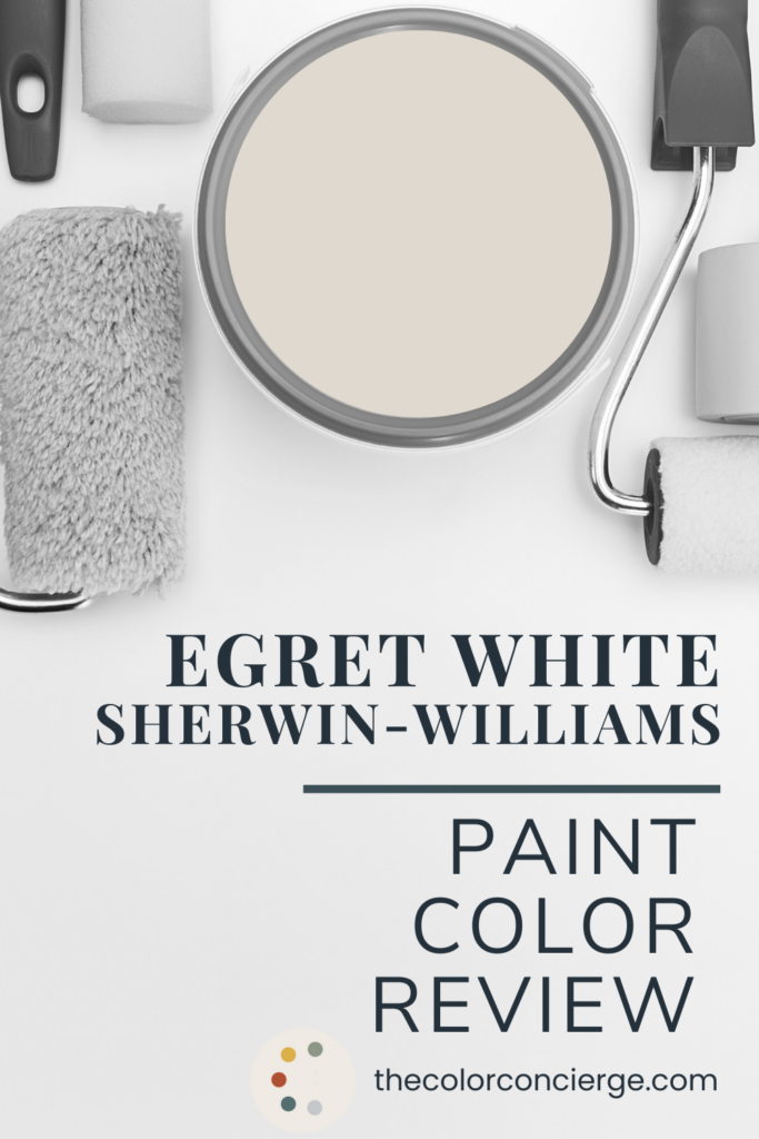 A can of SW Egret White paint