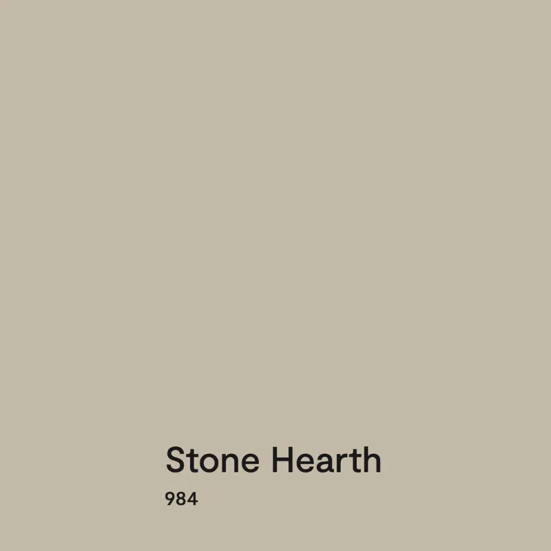 A swatch of BM Stone Hearth paint