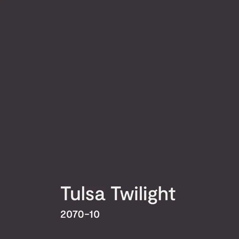 A swatch of Benjamin Moore Tulsa Twilight