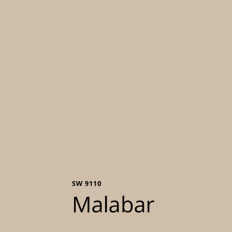 A swatch of Sherwin-Williams Malabar paint, part of the Sherwin-Williams 2025 Color of the Year Capsule