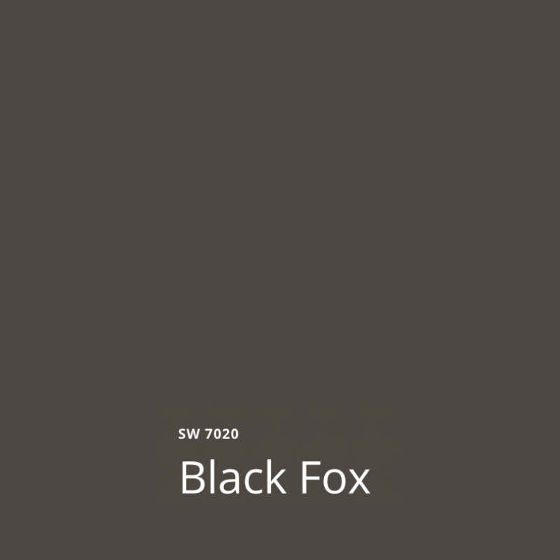 Sherwin-Williams Black Fox Swatch