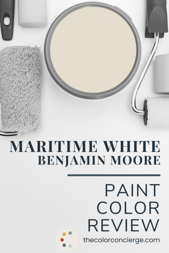 A bucket of BM Maritime White paint