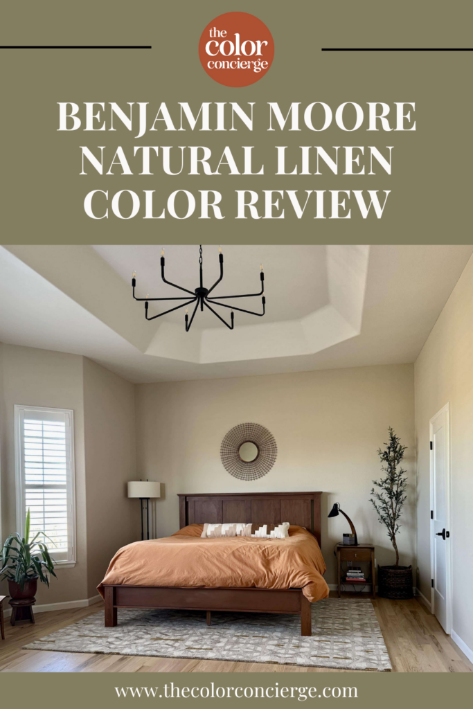 Learn all about Benjamin Moore Natural Linen in this paint color review from The Color Concierge.