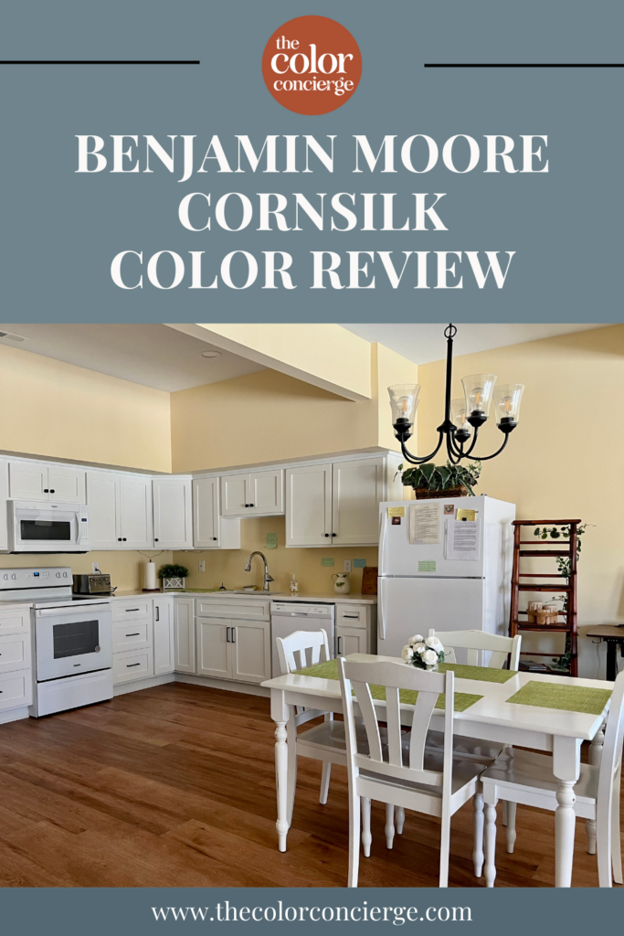 A BM Cornsilk kitchen