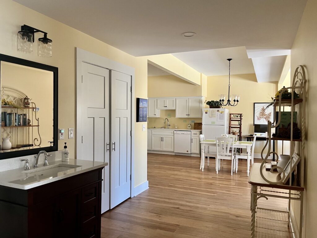 Benjamin Moore Cornsilk is one of our favorite soft yellow paint colors for whole-house applications.