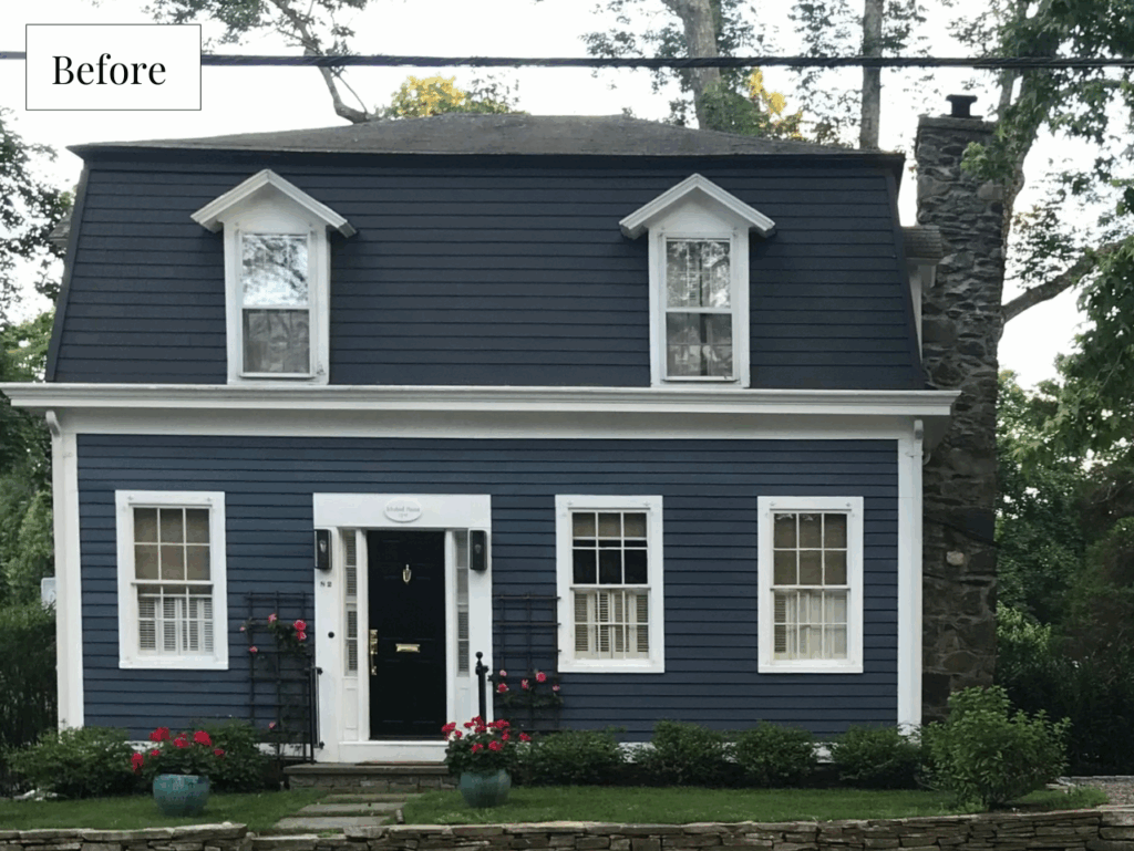 Blue exterior color palette