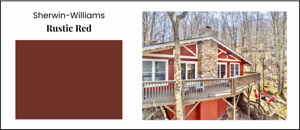 Sherwin-Williams Rustic Red Exterior Paint Comparison